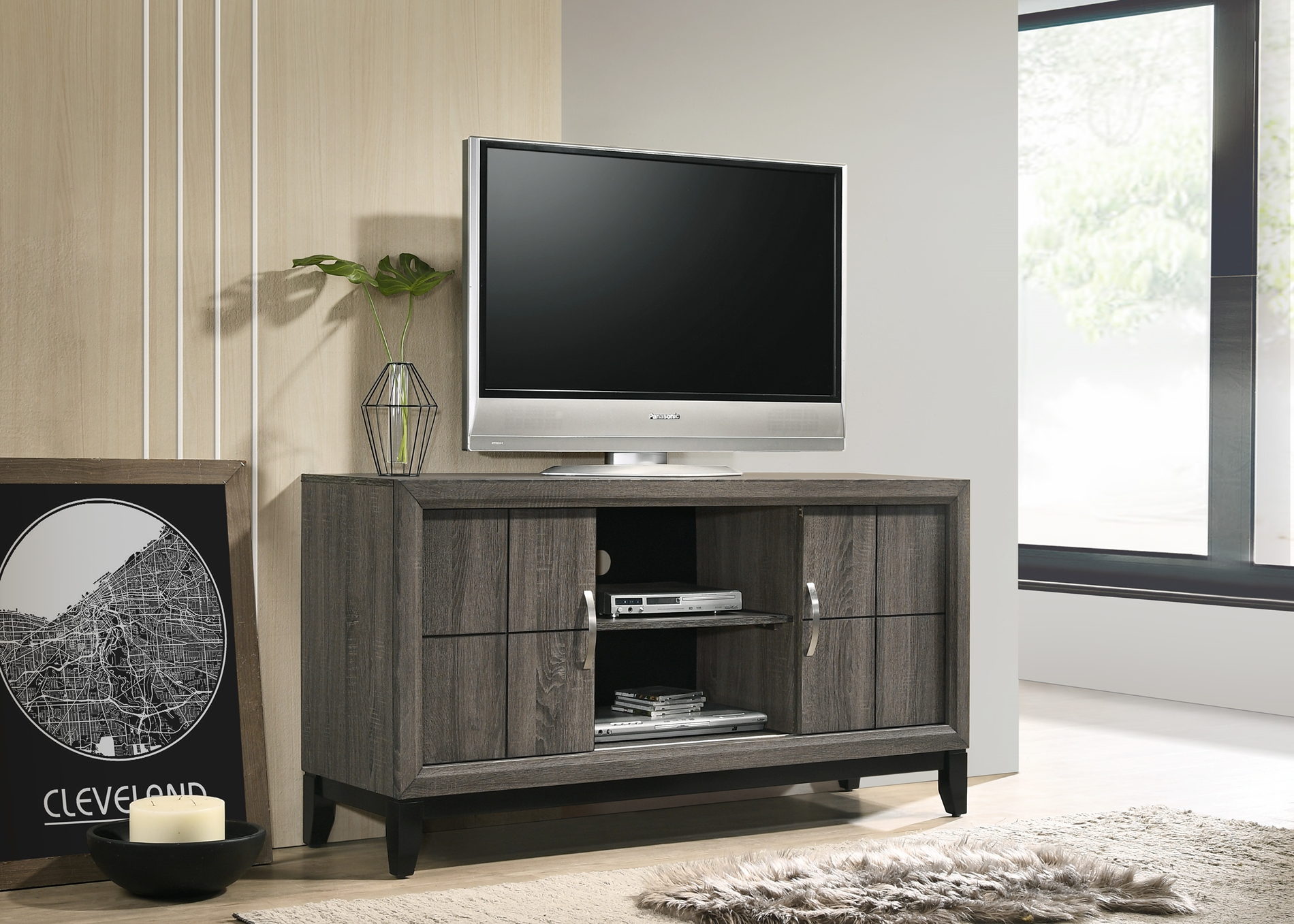 Akerson TV Stand Grey